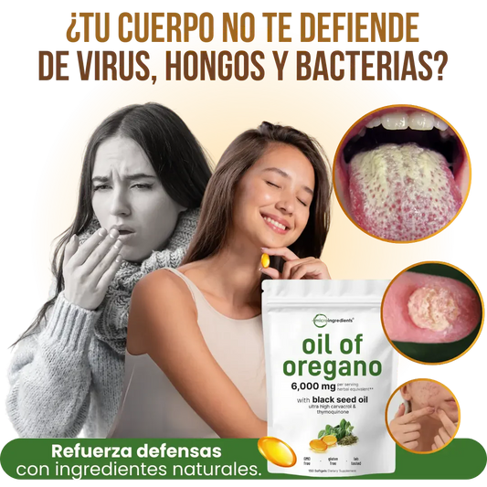 Aceite de Orégano + Semilla Negra | 90 Cápsulas